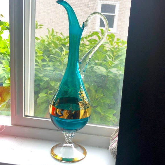 Other - Beautiful vintage glass carafe.